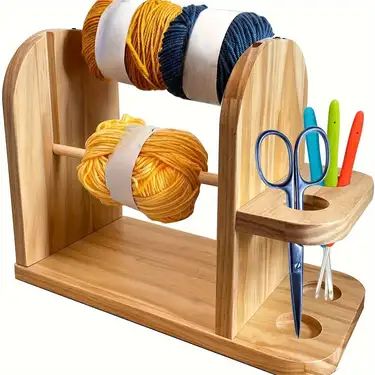 Crochet Yarn Holder, Loom Board, Crochet Organizer, Yarn Winder, Sewing Supplies Storage, Ball Holder, Yarn Holder, Sewing Storage, Yarn Storage