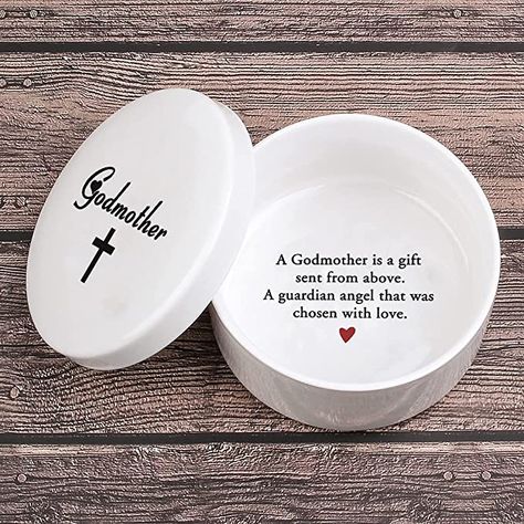 H Name, Godmother Gifts Baptisms, Godchild Gift, Baptism Gifts For Boys, Godfather Gifts, Ceramic Box, Goddaughter Gifts, Gifts For Baby