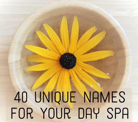 Spa Names Ideas, Home Spa Business, Spa Names, Spa Business Ideas, Spa Decor Ideas, Korean Spa, Hair Salon Names, Float Spa, Beauty Salon Names