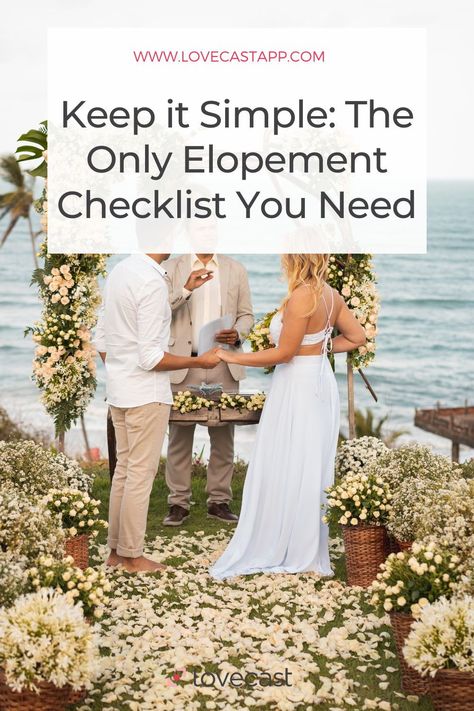 Plan the elopement of your dreams with this simple, 6 step elopement checklist. Here's how to elope in the US Destination Elopement Checklist, How To Plan Elopement, Elopement List Things To Do, Small Elopement Wedding Receptions, Simple Wedding Elopements, Elopement Checklist Cheat Sheets, Elopement Must Haves, Inexpensive Elopement Ideas, Elopement To Do List