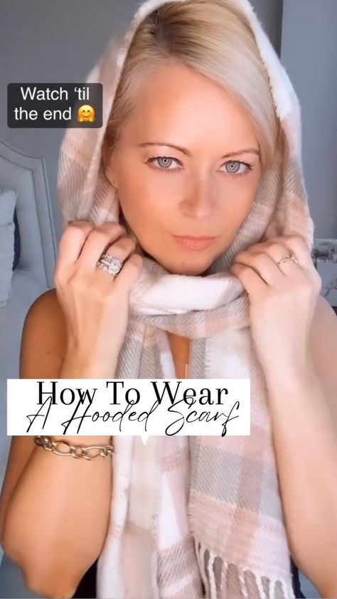 How To Wear A Scarf As A Hood, Scarf With Hoodie, Book Scarf, Skincare Lifestyle, Metro Boomin, Lifestyle Influencer, How To Wear A Scarf, Hooded Scarf, Large Scarf