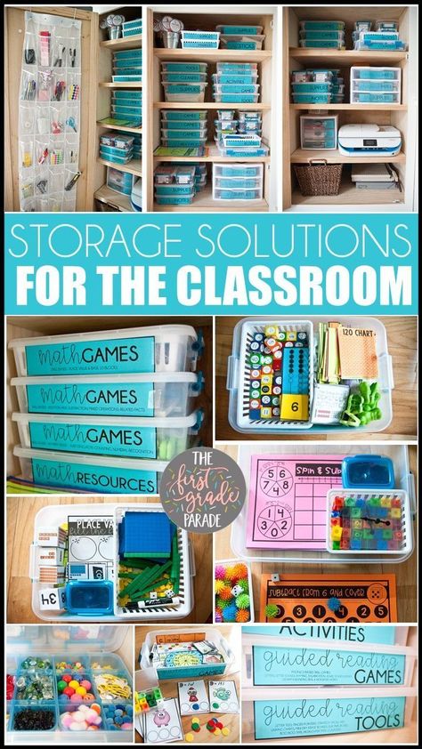 Organization Classroom, Classroom Homeschool, Classroom Organization Elementary, Teaching Organization, Class Organization, 5th Grade Classroom, Classroom Organisation, Classroom Storage, First Grade Classroom