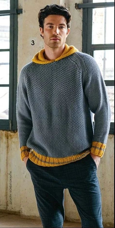 Mens Knit Sweater Pattern, Gift Knitting Patterns, Winter Knitting Patterns, Wool Jacket Men, Sweater Tutorial, Summer Knitting Patterns, Advanced Knitting, Mens Knit Sweater, Crochet Men