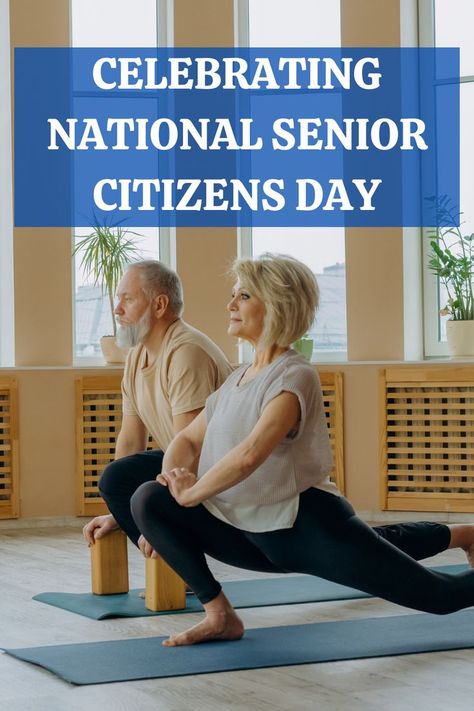 National Senior Citizens Day is quickly approaching. Check out this article for ideas on how to celebrate this special day with your friends and loved ones in a healthy way. Senior Citizen Day, Senior Citizens Day, The Golden Years, Senior Citizen, Fitness Blog, Aging Gracefully, Comfortable Outfits, Loved Ones, Good Morning Quotes