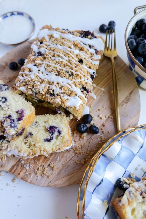 Delight in Every Slice: Blueberry Crumble Streusel Loaf Recipe — Amanda Warren Blueberry Bread Loaf, Lemon Blueberry Streusel Loaf, Blueberry Crumble Bread, Blueberry Streusel Bread, Blueberry Loaf Bread, Amanda Warren, Mini Blueberry Muffins, Blueberry Streusel, Homemade Baked Goods