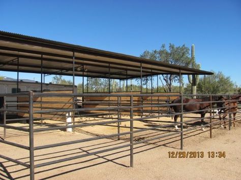 AZ Horse Barn Builder - Custom Equine Facilities / Curt Boyd Barns and Fencing Horse Pens Ideas, Horse Corral Ideas, Mare Motel, Show Cattle Barn, Equine Stables, Horse Pens, Dream Ranch, Barn Layout, Livestock Shelter