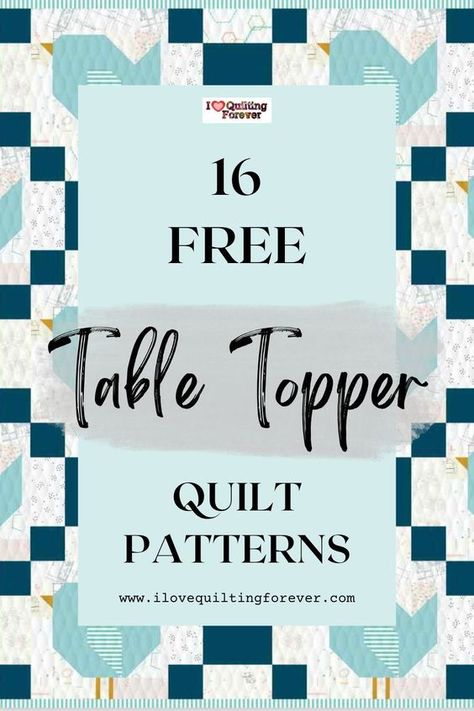 Tabletop Quilts Free Pattern, Free Table Topper Pattern, 9 Patch Table Runner Free Pattern, Beginner Table Runner Quilt Patterns, Jelly Roll Table Topper, Free Pattern Table Runner, Applique Table Runner Patterns Free, Quilted Table Topper Patterns Free, Table Runner Quilted Patterns Free