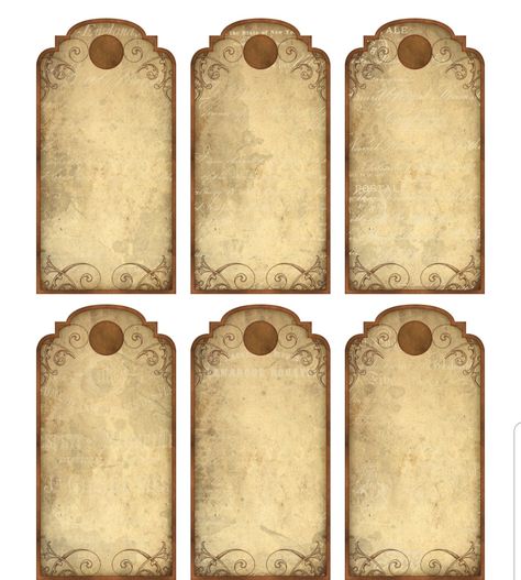 Imprimibles Harry Potter, Vintage Paper Printable, Potion Labels, Papel Vintage, Anniversaire Harry Potter, Free Vintage Printables, Scrapbook Printing, Vintage Junk Journal, Bullet Journal Stickers