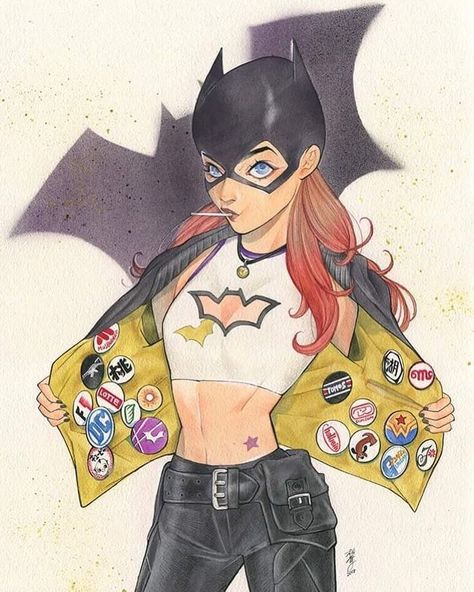 Batgirl by Peach Momoko Batgirl Outfit, Peach Momoko, Batgirl Art, Dan Mora, Dc Batgirl, Batgirl Cosplay, Lucca Italy, Barbara Gordon, Batman Wallpaper