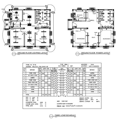 Electrical Layout plan of House pdf file. Find here ground floor electrical layout plan and power ground floor layout plan also have penal load schedule. Power Layout Floor Plan, Electrical Floor Plan Layout, Lighting Layout Floor Plans, Lighting Floor Plan, Electrical Floor Plan, Electrical Layout Plan, Plan Of House, Floor Layout Plan, Site Layout Plan