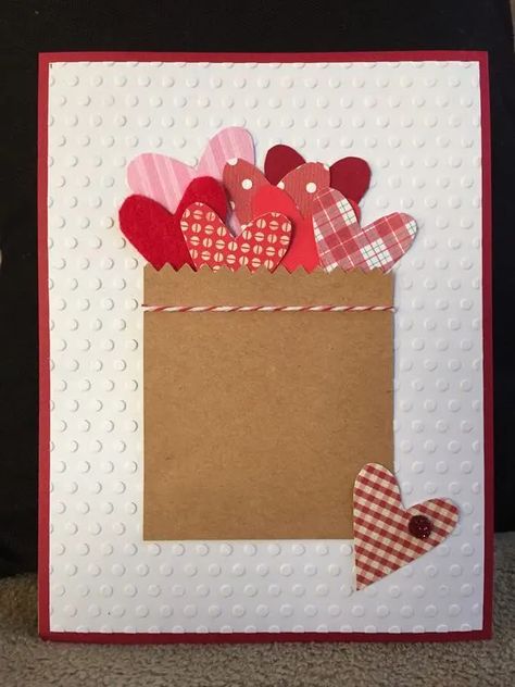 50+ Adorable and Creative DIY Valentine's Day Cards - Holidappy Heart Cards Diy, Home Made Valentine Cards, Diy Valentine's Cards For Him, Easy Valentine Cards, Easy Paper Crafts For Kids, Valentine Cards To Make, Valentines Day Cards Diy, Valentines Day Cards Handmade, Diy Valentines Cards