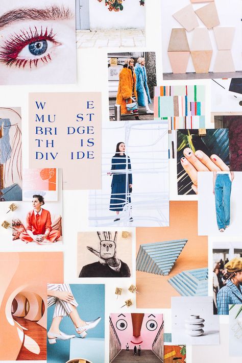 Style guide inspiration. Make a physical mood board to bring your Pinterest boards to life. #moodboard #styleguide #inspo Mood Board Examples, Moodboard Inspo, Digital Vision Board, Gold Diy, Mood Board Inspiration, Art Diary, Student Project, Inspo Board, Mood Board Design