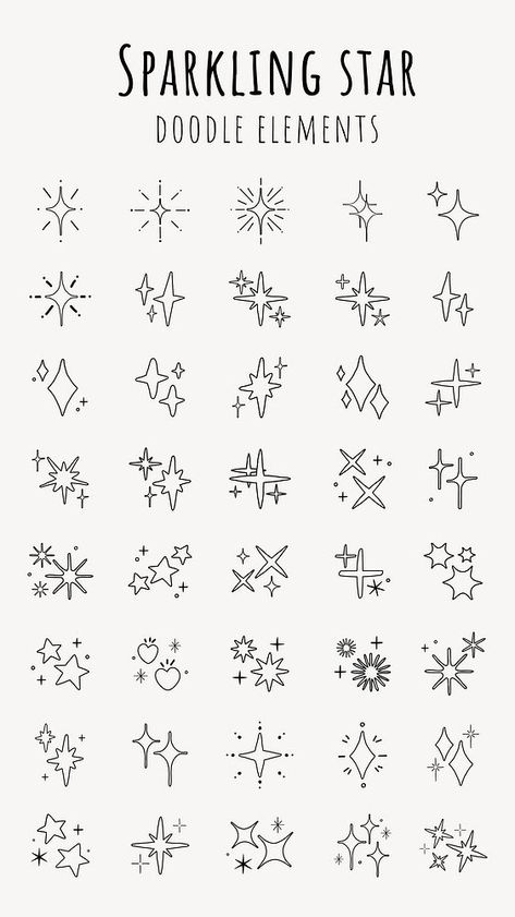 Cute Sparkles Drawing, Filler Doodles Easy, Small Sharpie Drawings, Filler Designs Doodles, Fun Shapes To Draw, Fireworks Doodles Bullet Journal, Cute Star Drawing Aesthetic, Filler Doodles Backgrounds, Star Ideas Drawing