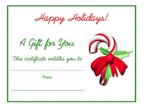 Free blank printable candy cane Christmas holiday gift certificate. Christmas Gift Template, Voucher Template Free, Blank Gift Certificate, Free Printable Gift Certificates, Christmas Gift Certificate Template, Christmas Gift Vouchers, Christmas Gift Certificate, Free Gift Certificate Template, Mobile Detailing