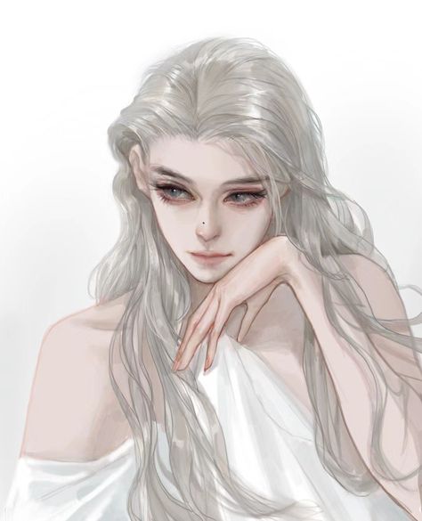 Angel Oc Female, Greek Goddess Art, Long White Hair, Character Female, Anime Fanfiction, Female Cartoon, Dress Design Sketches, Dark Art Illustrations, Illusion Art