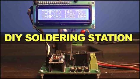 How To Make DIY Digital Soldering Station Circuit Ideas, Soldering Station, Stereo Amplifier, Circuit Diagram, How To Make Diy, Soldering, Arduino, Circuit, Make Your Own