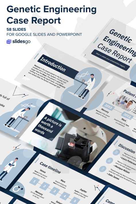 Presentation Slides Design, Science Engineering, Slides Design, Genetic Engineering, Biomedical Engineering, Medical Health, Presentation Slides Templates, Power Point Template, Google Slides Themes