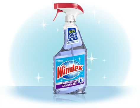 Ammonia-Free Glass Cleaner – Windex® – SC Johnson Vinegar Glass Cleaner, Painting Appliances, Multi Surface Cleaner, Vinegar Cleaner, Cleaning Windows, Sc Johnson, Clean Scents, Glass Shower Doors, Surface Cleaner