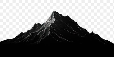 Png Black Background, Background Mountain, Mountain Texture, White Backround, Scene Black, Black And Black, Mountain Nature, Black Mountain, Mountain Designs