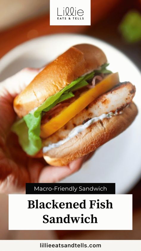 I love a tasty fish sandwich and this blackened fish sandwich is BEYOND good! Mahi Sandwich, Sandwich Sauce, Blackened Fish, Blacken Fish, Fish Sandwich, I Love A, Love A, Sandwiches, Sauce