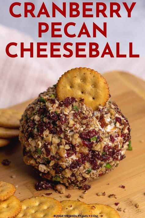 Cranberry Pecan Cheese Ball Recipe with Dried Cranberries and Walnuts Recipe With Dried Cranberries, Cranberry Cheeseball, Cranberry Pecan Cheese Ball, Recipe With Cranberries, Cranberries Recipes, Pecan Cheese Ball, Dried Cranberries Recipes, Cranberry Appetizer, Loaded Cauliflower Casserole