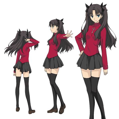 Fate Stay Night Rin, Rin Cosplay, Fate Characters, Rin Tohsaka, Tohsaka Rin, Uniform Dress, Challenge Accepted, Fate Anime Series, Character Sheet