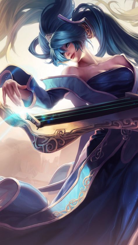 Sona League of Legends 4K Ultra HD Mobile Wallpaper Sona League Of Legends, 4d Animation, Wallpaper Lol, Ahri Wallpaper, Zed League Of Legends, Whatsapp Background, Champions League Of Legends, Lol Champions, Wild Rift