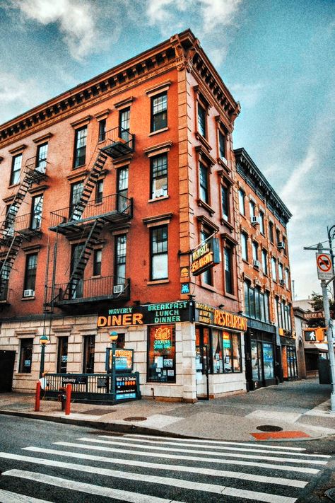 Nyc Street Corner, New York Buildings Architecture, City Building Reference, Old New York Buildings, 2 Perspective Building, 2 Point Perspective City Photography, Street Design Architecture, Building Side View, New York Perspective