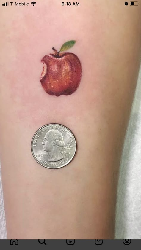 Apple Teacher Tattoo, Realistic Apple Tattoo, Apple Slice Tattoo, Big Apple Tattoo, Apple Flower Tattoo, Bitten Apple Tattoo, Red Apple Tattoo, Apple Core Tattoo, Apple Tattoo Ideas