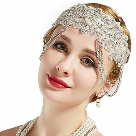 1920s Themed Wedding, 1930s Party, Vintage Bridal Headpiece, 20s Headband, Great Gatsby Accessories, Great Gatsby Headpiece, 1920s Wedding Theme, Bridal Headpiece Vintage, Gatsby Accessories