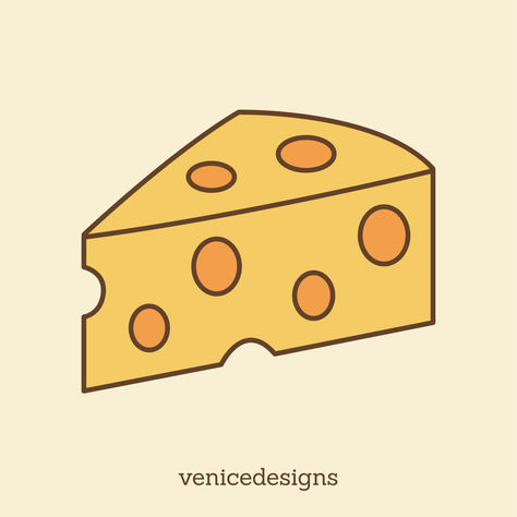 Cheese Icon Design Clipart Cheese Vector Illustration, Cheese Clipart, Cheese Vector, Cheese Doodle, Cheese Illustration, Small Doodle, Cheese Sticks, Graphic Design Elements, Cheez It