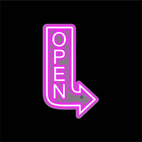 Light up arrow sign Vertical open sign Neon light, Storefront Open Signage, Neon sign wall decor shop sign, Store sign open sign ideas by CustomBestNeon on Etsy Open Signage, Up Arrow, Advertising Methods, Open Sign, Neon Sign Wall, Store Sign, Arrow Sign, Arrow Signs, Signs For Business