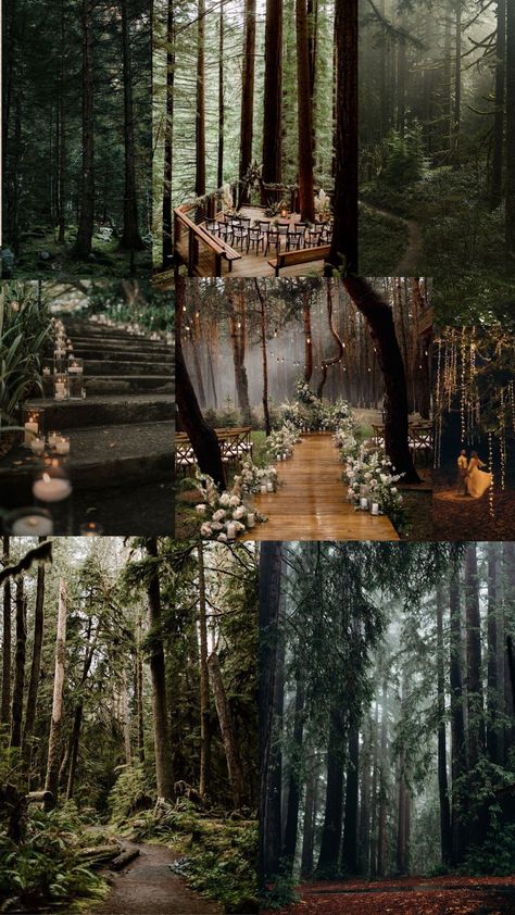 Boho Bliss: 6 Outdoor Wedding Decor Ideas for a Dreamy Bohemian Celebration Wedding Forest Ideas, Wedding Venue Ideas Outdoor Forest, Bohemian Wedding Venue Ideas, Wedding Venues Woods, Nature Wedding Inspiration, Elven Wedding Aesthetic, Boho Fairytale Wedding, Pixie Hollow Wedding, Woodsy Boho Wedding