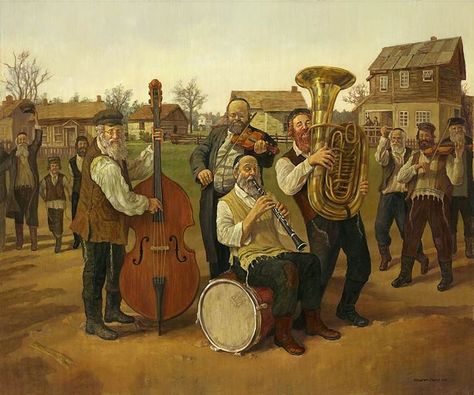 Back then Jewish music was for everyone. No reason we can't keep that tradition alive at www.MahNishmah.com right? Jewish Music, Playing Musical Instruments, Galleria D'arte, Judaica Art, Fine Art Painting Oil, Vintage Thanksgiving, Jewish History, Musical Art, Jewish Art