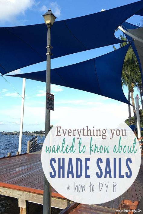 Sun Sails Shade Ideas, Sun Shade For Deck, Sun Shades For Deck, Sun Shades For Patio Outdoor, Backyard Sail Shade With Lights, Windsail Shade Ideas, Tarps For Shade Patio, Pergola Roof Ideas Shade Sails, Poles For Sun Shade Sail