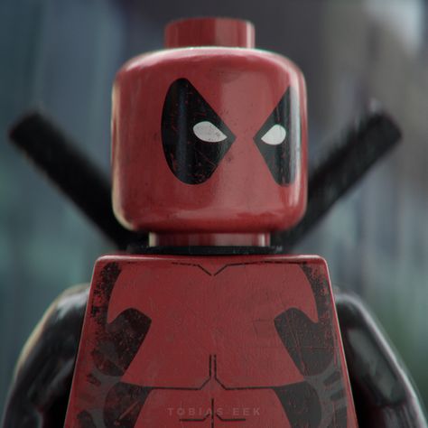 Deadpool Lego Character, Tobias Eek on ArtStation at https://www.artstation.com/artwork/Do2Zy Lego Character Icons, Marvel Pfp, Lego Deadpool, Lego Character, Lego Spiderman, Lego Wallpaper, Deadpool Movie, Marvel And Dc Characters, Lego Custom Minifigures