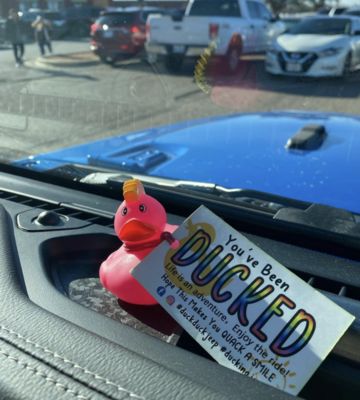 10 Duck Duck Jeep Tags Every Jeep Owner Needs Jeep Getting Ducked, Duck For Jeep, Duck Tags For Jeeps, Ducking Jeep Tags, Jeep Duck Tags Printable, Jeep Duck Tags, Rubber Duck Quotes, Ducking Jeep Ideas, Jeep Rubber Ducks