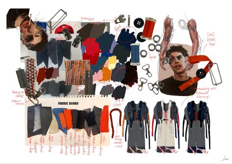 Body of materials 
Fashion 
Materials 
Colourways 
Fabric swatches 
Fashion annotations 
Metal pieces 
Eyelets 
Clasps 
Variations 
Procreate 
Collage 
Portfolio Fabric Development, Design Sketchbook, Dream Office, Fashion Design Sketchbook, Fashion Portfolio, Creative Portfolio, Fashion Materials, Fashion Board, Pinterest Board