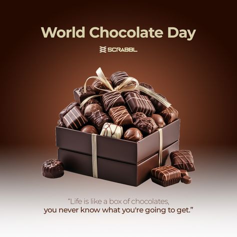 Happy World Chocolate Day! Indulge in the sweetness and delight that chocolate brings to our lives. Treat yourself to some delicious chocolatey goodness today! 🍫❤️ #ChocolateLovers #WorldChocolateDay Happy World Chocolate Day, World Chocolate Day, Chocolate Day, Chocolate Box, Chocolate Lovers, Treat Yourself, Social Media, Media, Quick Saves