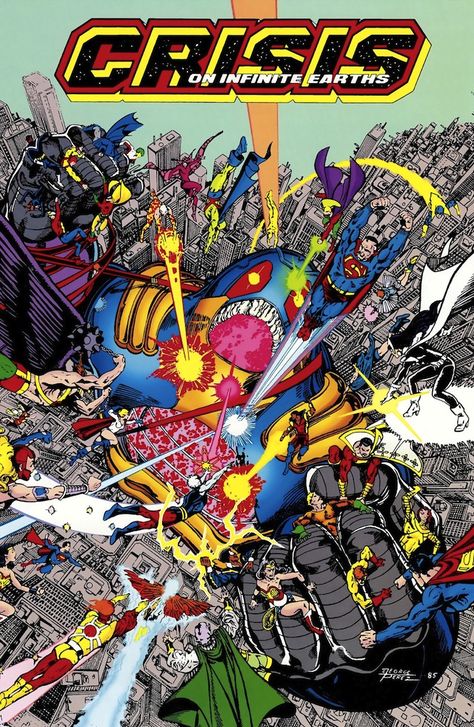 #DC #Fan #Art. (Crisis on Infinite Earths. "Final Crisis" Vol.1 #12 Cover) By: George Pérez. ÅWESOMENESS!!!™ ÅÅÅ+ Anti Monitor, Crisis On Infinite Earths, George Perez, Dc Comics Heroes, Comic Characters, Dc Villains, Arte Dc Comics, Dc Comics Artwork, Dc Characters