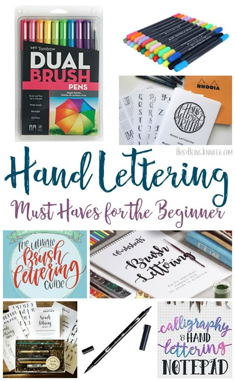 If you've wanted to try learning or mastering this skill for yourself, these hand lettering musts for the beginner will definitely help you!! Hand Lettering Practice Sheets, Hand Lettering For Beginners, Faux Calligraphy, Calligraphy Tutorial, Hand Lettering Practice, Calligraphy For Beginners, Learn Calligraphy, How To Write Calligraphy, Hand Lettering Tutorial