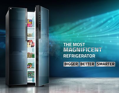 Refrigerator Ads Creative, Refrigerator Advertising, Smartphone Creative, Food Web Design, Facebook Engagement Posts, Food Cart Design, Commercial Refrigerators, Ad Home, Creative Poster Design