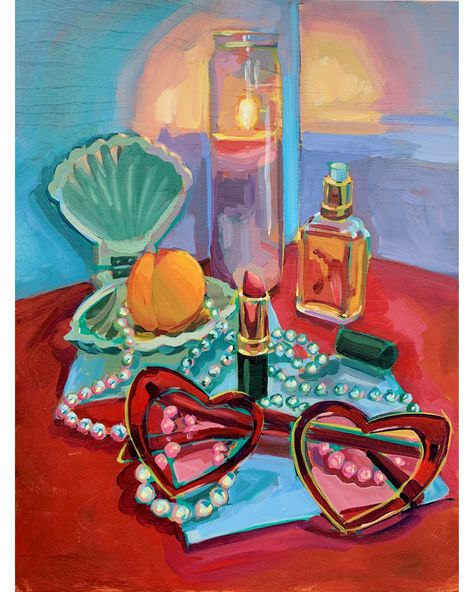 Sari Shryack, Not Sorry Art, Gouache Art, Art Theme, Not Sorry, Still Life Art, High Art, Art Collage Wall, The Foundation