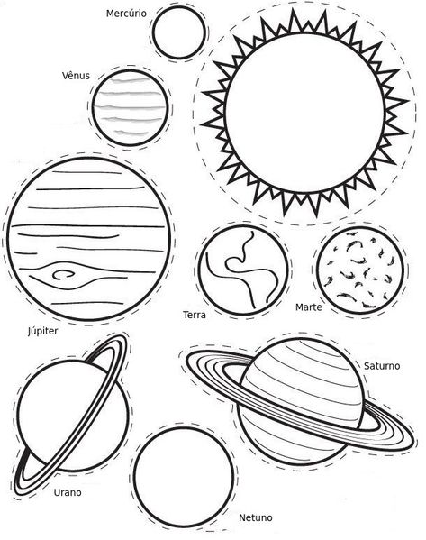 20 Desenhos dos Planetas para Colorir e Imprimir - Online Cursos Gratuitos Solar System Coloring Pages, Solar System Worksheets, Space Theme Preschool, Solar System Activities, Planet Coloring Pages, Tata Surya, Solar System For Kids, Elementary Worksheets, Solar System Projects