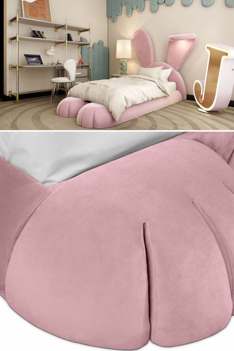 Circu’s Mr. Bunny, Bed Bunny Furniture, Nice Bedrooms, Bunny Bed, Kids Bed Frame, Bunny Beds, Bunny Room, Kids Bed Frames, Kids Rooms Inspo, Bunny Stuff