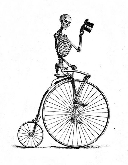 Bike Tattoos, Penny Farthing, Skeleton Art, Bicycle Art, Desenho Tattoo, Cycling Art, Old Bikes, Arte Sketchbook, Bike Art