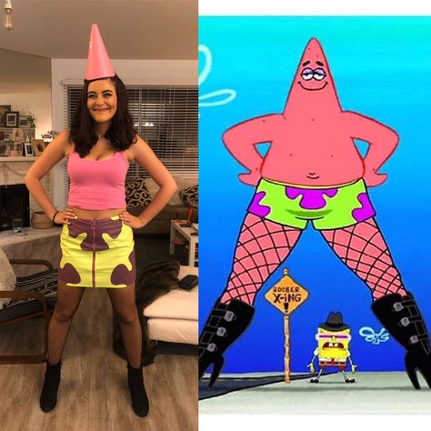 Patrick Star Boots, Womens Spongebob Costume, Spongebob Inspired Outfits, Patrick Star Costume, Spongebob Outfit Ideas, Spongebob And Patrick Costumes, Nerd Halloween Costumes, Spongebob Halloween, Spongebob Costume