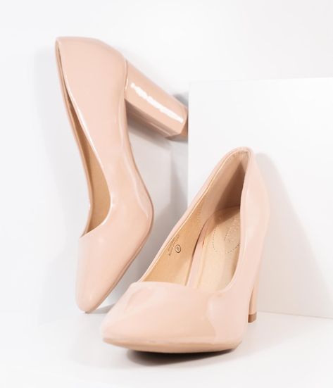 Heels Light Pink, Pink Wardrobe, Kids Heels, Formal Heels, Vintage Pumps, Clip Board, Blush Pink Color, Block Heel Pumps, Prom Accessories