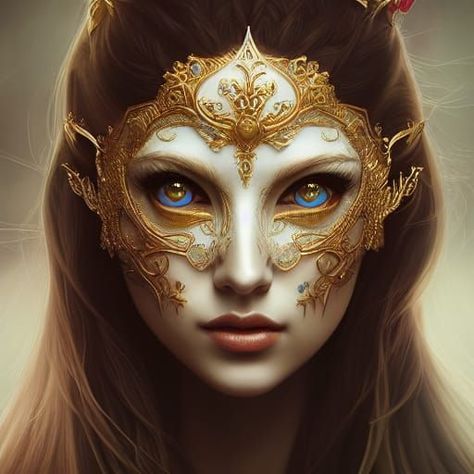 GIRL IN CARNIVAL MASK FOR A HALLOWEEN PARTY by @ariellaart Nesta Mask, Climb The Mountain, A Court Of Silver Flames, Nesta Archeron, Silver Flames, Carnival Mask, Fantasy Couples, A Court Of Wings And Ruin, Sarah J Maas Books