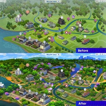 Sims 4 Willow Creek Save File, Sims 4 Willow Creek Map Ideas, Willow Creek Sims 4 Map, Willow Creek Sims 4 Map Ideas, Sims 4 Willow Creek Makeover, Sims 4 Skills, Sims 4 Cheats, San Myshuno, Die Sims 4